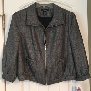 Tweed bomber jacket